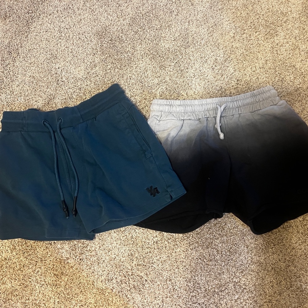 Men's Ombre and Solid Shorts Set